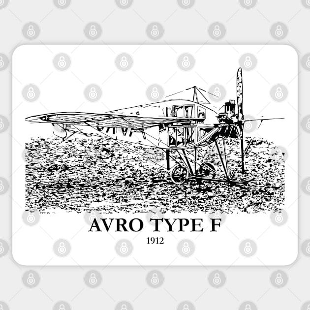 Avro Type F 1912 Aircraft Sticker by Lakeric
